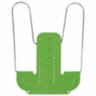 Подставка для книг и учебников BRAUBERG LINE+, металлическая, зеленая, европодвес, 238072, 238072