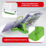 Подставка для книг и учебников BRAUBERG LINE+, металлическая, зеленая, европодвес, 238072, 238072