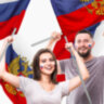 Флаг России 90х135 см с гербом, ПОВЫШЕННАЯ прочность и влагозащита, флажная сетка, STAFF, 550228, 550228