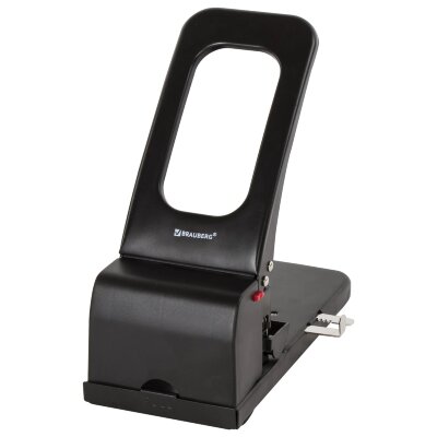Дырокол металлический МОЩНЫЙ BRAUBERG "Heavy duty", до 100 л., черный, 226869, 226869