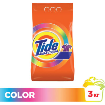 Стиральный порошок-автомат 3 кг, TIDE (Тайд) Color, 602409