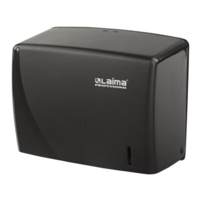 Диспенсер для полотенец LAIMA PROFESSIONAL ORIGINAL (Система H3), V-сложения, черный, ABS, 605762, 605762