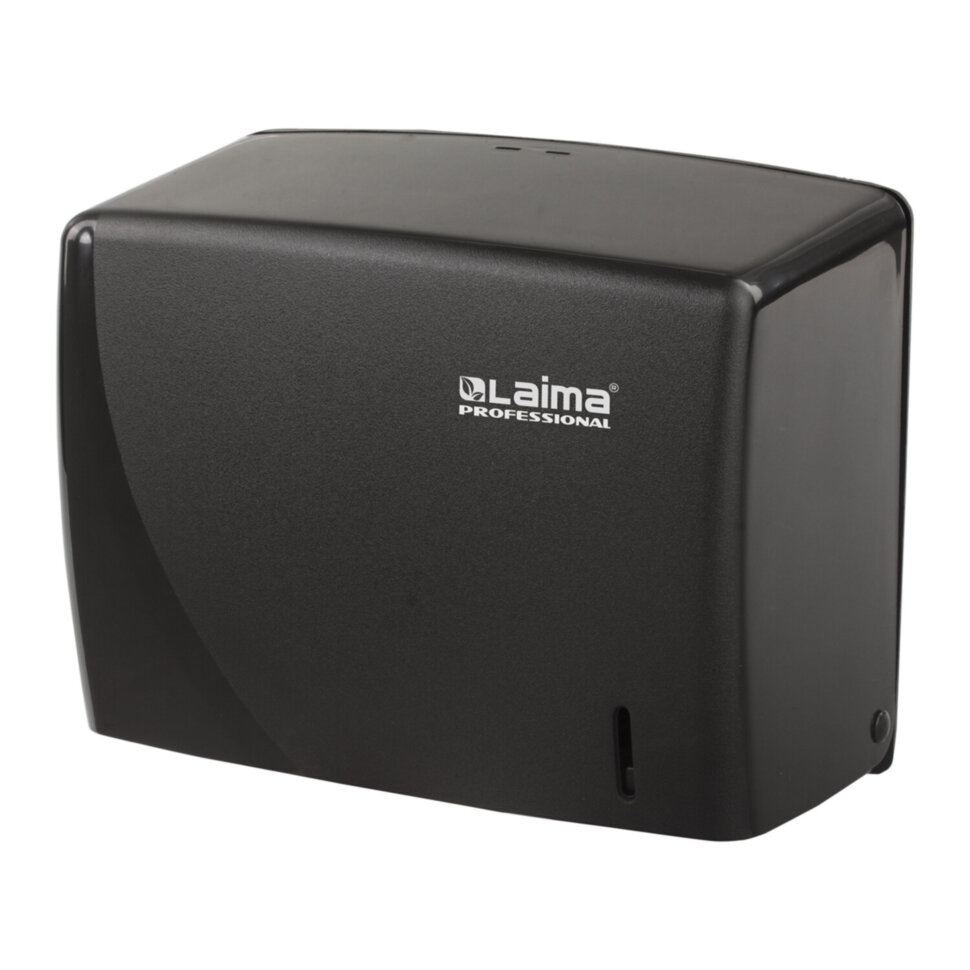Диспенсер для полотенец LAIMA PROFESSIONAL ORIGINAL (Система H3), V-сложения, черный, ABS, 605762, 605762