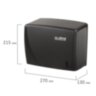 Диспенсер для полотенец LAIMA PROFESSIONAL ORIGINAL (Система H3), V-сложения, черный, ABS, 605762, 605762