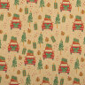 Бумага упаковочная подарочная новогодняя "Christmas Kraft", 70х100 см, 10 дизайнов ассорти, ЗОЛОТАЯ СКАЗКА, 592053, 50 штук, 592053