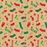 Бумага упаковочная подарочная новогодняя "Christmas Kraft", 70х100 см, 10 дизайнов ассорти, ЗОЛОТАЯ СКАЗКА, 592053, 50 штук, 592053