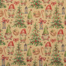 Бумага упаковочная подарочная новогодняя "Christmas Kraft", 70х100 см, 10 дизайнов ассорти, ЗОЛОТАЯ СКАЗКА, 592053, 50 штук, 592053
