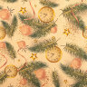Бумага упаковочная подарочная новогодняя "Christmas Kraft", 70х100 см, 10 дизайнов ассорти, ЗОЛОТАЯ СКАЗКА, 592053, 50 штук, 592053
