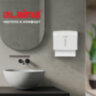 Диспенсер для полотенец LAIMA PROFESSIONAL BASIC (Система H2), Z-сложения, белый, ABS, 605049, 605049