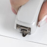 Степлер №10 BRAUBERG "Extra", до 20 листов, антистеплер, серо-красный, 229082, 229082