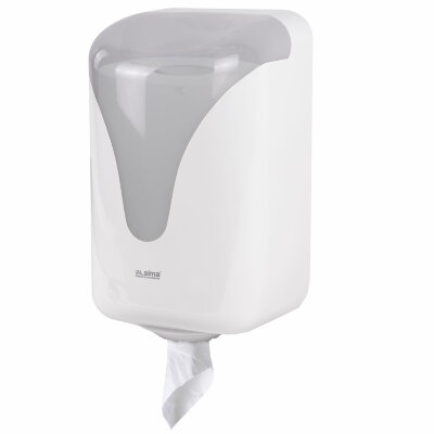 Диспенсер для полотенец с центральной вытяжкой EXTRA LAIMA PROFESSIONAL, (M1/M2), белый, ABS, 607766, 607766