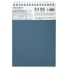 Блокнот А5, 80 л., силиконовый гребень, обложка пластик, клетка, BRAUBERG, синий, 117561, 117561