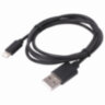 Кабель USB 2.0 – Lightning, 1 м, SONNEN, медь, для передачи данных и зарядки, черный, 513116, 513116