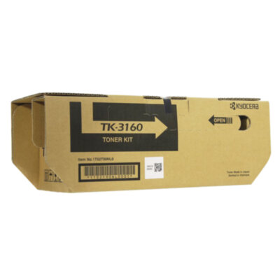 Тонер-картридж KYOCERA (TK-3160) ECOSYS P3045dn/P3050dn/P3055dn/P3060dn, ресурс 12500 стр., оригинальный, 1T02T90NL1, 320880