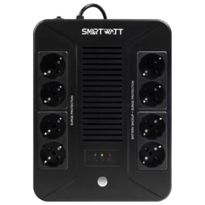 Источник бесперебойного питания SMARTWATT UPS SAFE PRO 850, 850 ВА (510 Вт), 8 розеток, 3703020270005, 355138