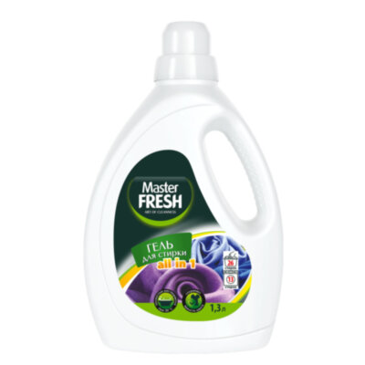 Гель для стирки для всех типов тканей 1,3 л MASTER FRESH "ALL IN 1", универсальный, С0007770, 703141