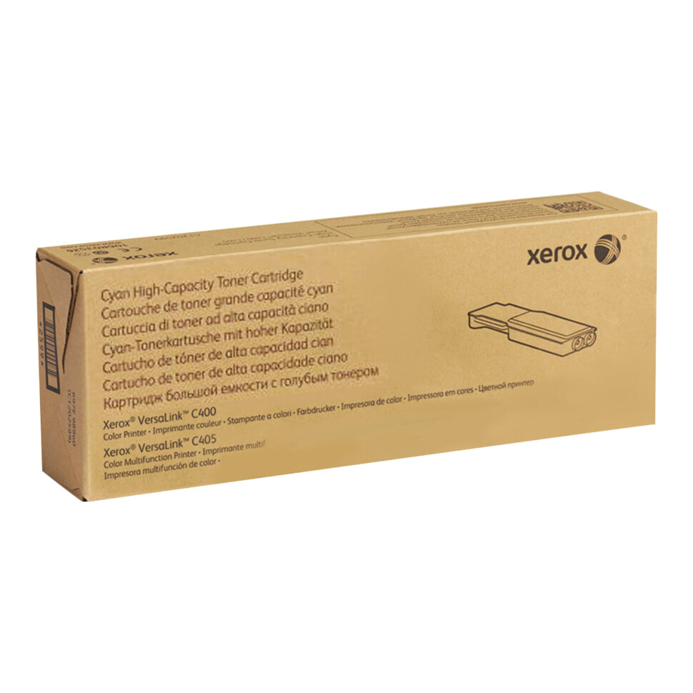 Картридж лазерный XEROX (106R03522) VersaLink C400/C405, голубой, ресурс 4800 стр., оригинальный, 362856