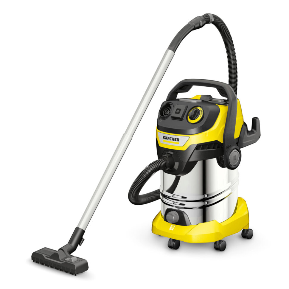 Пылесос хозяйственный KARCHER WD 6 PS, мусоросборник 30 л, мощность 1300 Вт, желтый, 1.628-360.0, 456637