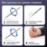 Ручка подарочная шариковая GALANT "NUANCE SILVER", корпус серебристый, детали розовое золото, узел 0,7 мм, синяя, 143520, 143520