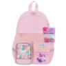 Рюкзак BRAUBERG PASTEL с термонашивками в комплекте, "Anime kitten", персиковый, 40х29х14 см, 272065, 272065