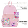 Рюкзак BRAUBERG PASTEL с термонашивками в комплекте, "Anime kitten", персиковый, 40х29х14 см, 272065, 272065