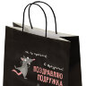 Пакет подарочный (1 штука) 26х13х32 см (L) "Подружке", крафт, ЗОЛОТАЯ СКАЗКА, 700853, 700853