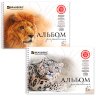 Альбом для рисования, А4, 40 листов, гребень, обложка картон, BRAUBERG, 205х290 мм, "Благородные кошки" (2 вида), 102831, 102831