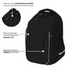 Рюкзак BRAUBERG INTENT, 2 отделения, 4 кармана, "Темная сторона", 39х27х14 см, 273112, 273112