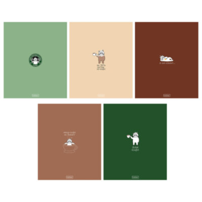Тетрадь А5, 96 л., HATBER, скоба, клетка, Soft-touch ламинация, "Coffee Story" (микс в спайке), 094578, 96Т5лВ1, 405714