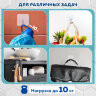 Крючки самоклеящиеся универсальные 6х6 см, КОМПЛЕКТ 20 шт., сталь + ПВХ, LAIMA Home, 608792, 608792