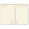Ежедневник датированный 2027, А5, 138x213 мм, BRAUBERG "Optimal", под кожу, резинка, держатель для ручки, коричневый, 117936, 117936