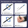 Ручка подарочная шариковая GALANT "Ricardo", корпус темно-синий, детали серебро, узел 0,7 мм, линия письма 0,5 мм, синяя, 144168, 144168