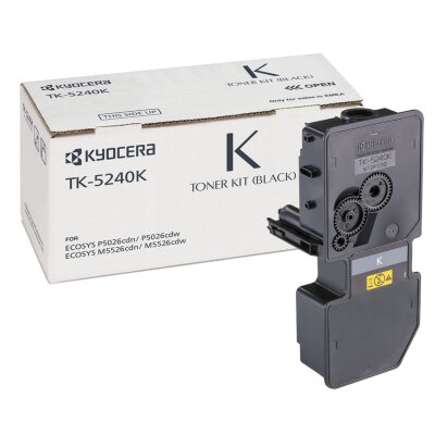 Тонер-картридж KYOCERA (TK-5240K) P5026cdn/w/M5526cdn/w, ресурс 4000 стр., цвет черный, оригинальный, 1T02R70NL0, 320845
