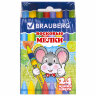 Восковые мелки BRAUBERG, НАБОР 24 цвета, 222964, 222964