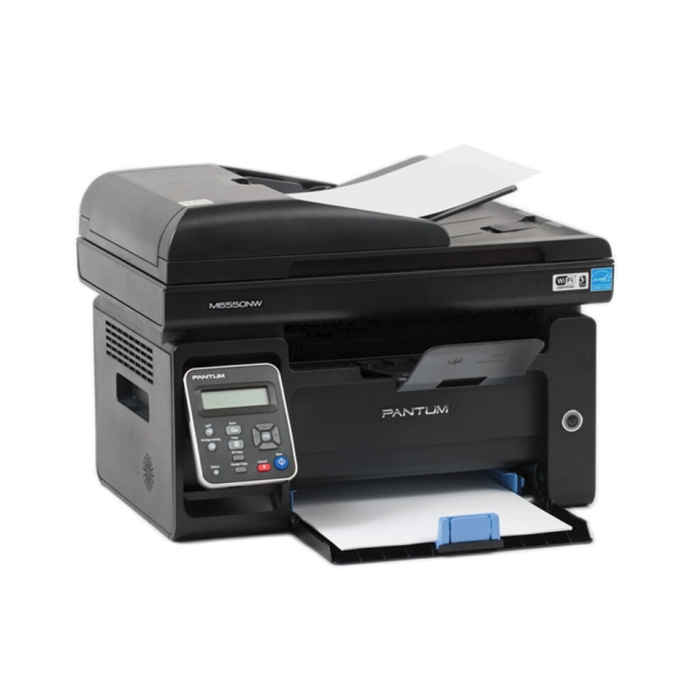 МФУ лазерное PANTUM M6550nw "3 в 1", А4, 22 стр./мин., 20000 стр./мес., АПД, Wi-Fi, сетевая карта, M6550NW, 354325
