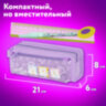 Пенал ЮНЛАНДИЯ ЮНИОР, 2 отделения, с ручкой, полиэстер, "Мишки", 21х8х6 см, 273815, 273815