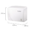 Диспенсер для полотенец LAIMA PROFESSIONAL ORIGINAL (Система H3), V-сложения, белый, ABS, 605761, 605761