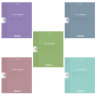 Тетрадь обложка пластик, 18 л. клетка, HATBER, Color Set (микс в спайке), 092028, 18Т5В1пл, 107668