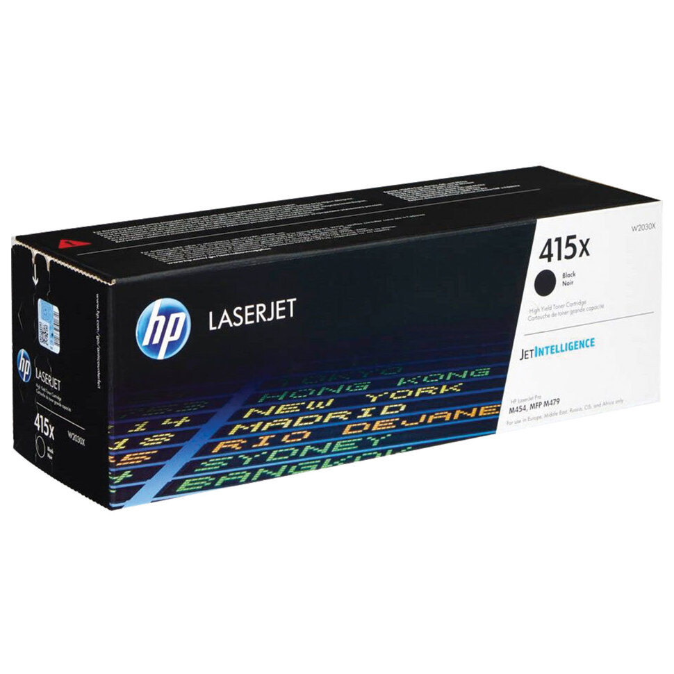 Картридж лазерный HP (W2030X) для HP Color LaserJet M454dn/M479dw и др, №415X, черный, оригинальный, ресурс 7500 страниц, оригинальный, 363303