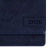 Планинг датированный 2026 305х140 мм BRAUBERG "Imperial", под кожу, синий, 117228, 117228