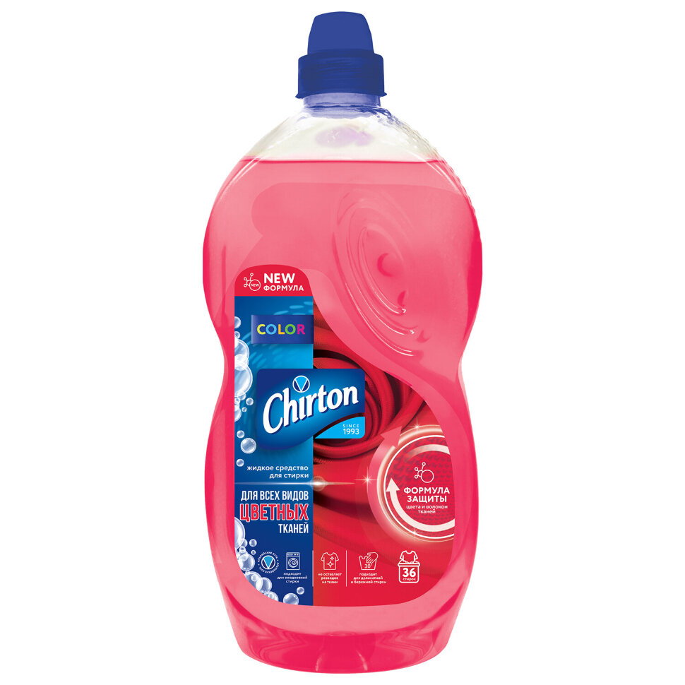 Средство для стирки цветных тканей 1,81 л, CHIRTON (Чиртон) COLOR "Альпийские луга", 4670013303595, 700448