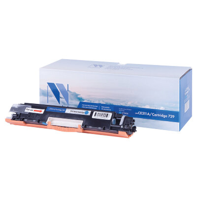 Картридж лазерный NV PRINT (NV-CE311A/729C) для HP M175nw/CP1025nw/CANON LBP7010C, голубой, ресурс 1000 страниц, 363395