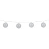 Электрогирлянда-нить комнатная "Шарики" 1,8 м, 16 LED, серебро, тёплый белый, батарейки, ЗОЛОТАЯ СКАЗКА, 592559, 592559