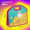 Папка-сумка ЮНЛАНДИЯ, 1 отделение, фетровые ручки, 34х30х11 см, "Duck tales", 273380, 273380
