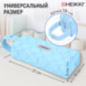 Пенал-косметичка HEIKKI (ХЕЙКИ) с ручкой, 1 отделение, стеганый полиэстер, 21х8х5 см, голубой, 273607, 273607