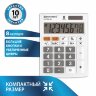 Калькулятор настольный BRAUBERG ULTRA-08-WT, КОМПАКТНЫЙ (154x115 мм), 8 разрядов, двойное питание, БЕЛЫЙ, 250512, 250512