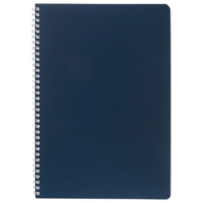Тетрадь А4 96 л., HATBER, гребень, клетка, Soft-touch ламинация, SoloMatte "Сапфир", 092883, 96Т4лВ1гр, 405658