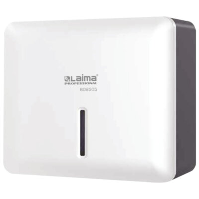 Диспенсер для полотенец LAIMA PROFESSIONAL SUPER (Система H2), Z-сложения, ABS-пластик, белый, 609505, 609505