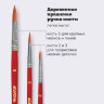 Кисти ПИФАГОР, набор 3 шт. (СИНТЕТИКА: круглые № 2, 3, 5), пакет с европодвесом, 200226, 200226