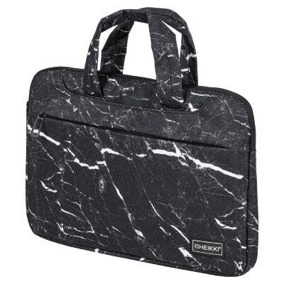 Сумка портфель HEIKKI STYLE (ХЕЙКИ) с отделением для ноутбука 13-14", 3 кармана, черная, 26х36х3 см, 272606, 272606